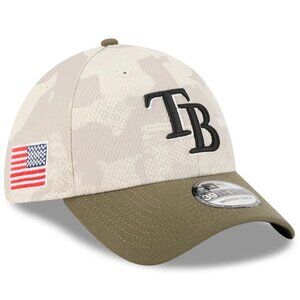 New Era Men's Size S/M  Tampa Bay Ray Khaki Armed Forces Day 2025 39THIRTY